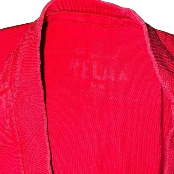 Tommy Bahama Red "Download Complete" Beer Pour Tee Shirt - Size Medium - Picture 5 of 6